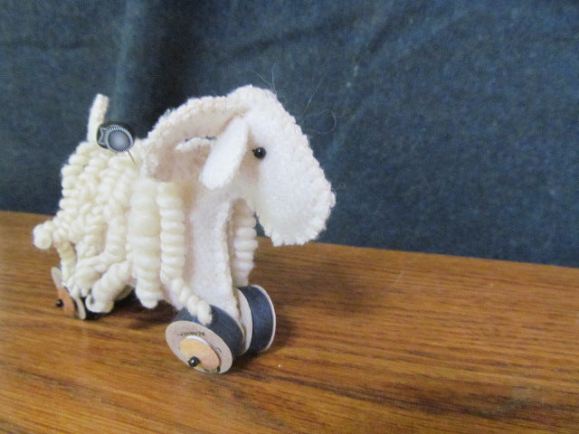 Angora Goat Pincushion 3" x 3"