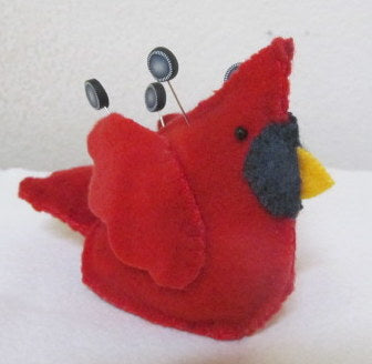 Cardinal Bird Pincushion Kit