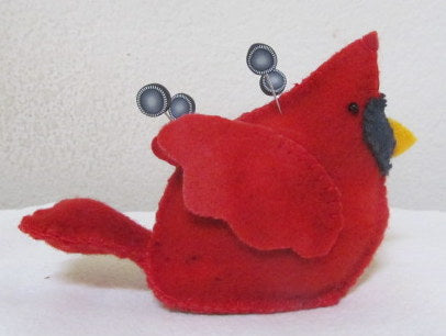 Cardinal Bird Pincushion Kit